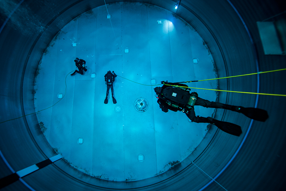 Reddingsduiken op diepte