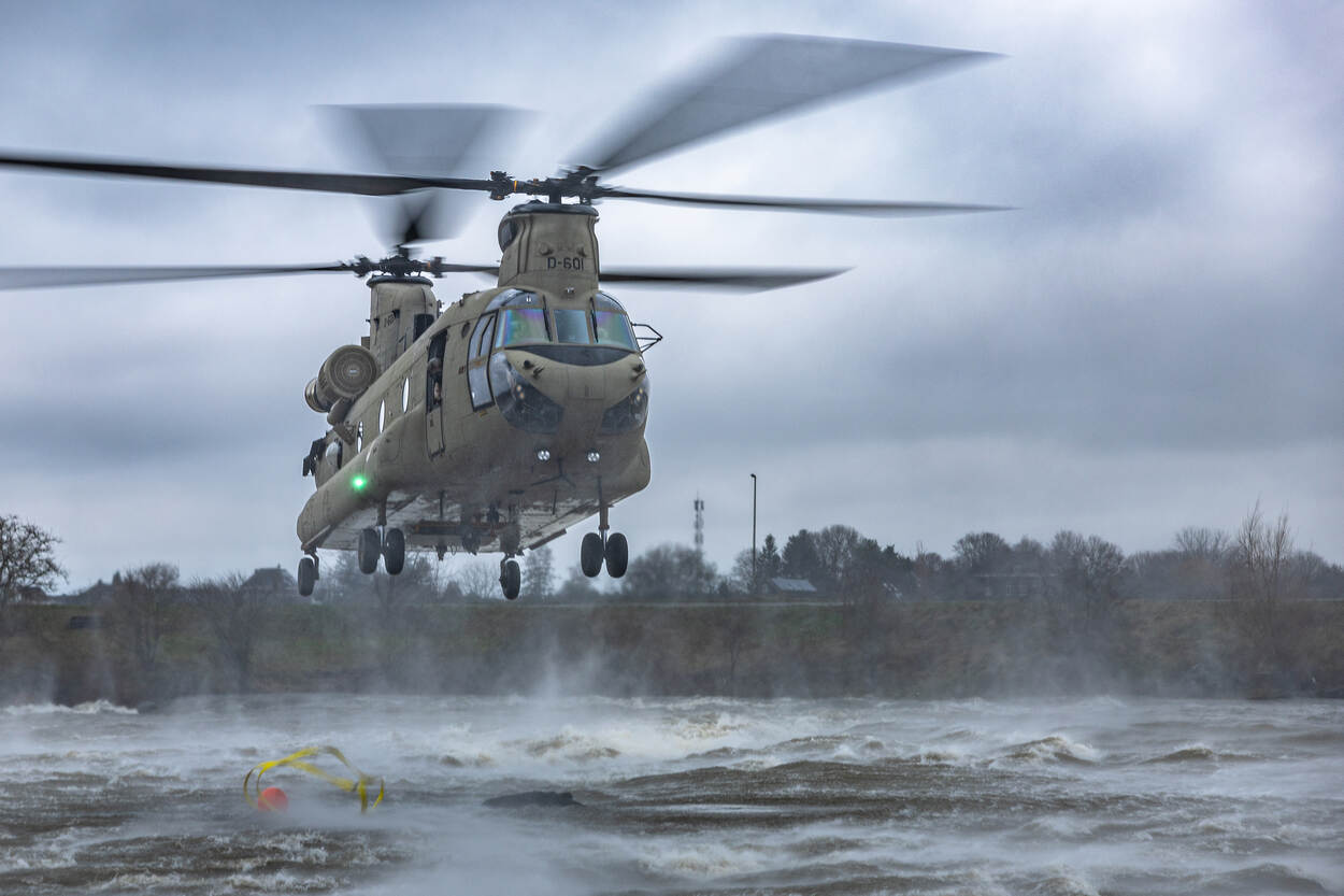 De CH-47F Chinook MYII CAAS is de grootste transporthelikopter van de Koninklijke Luchtmacht.&nbsp;