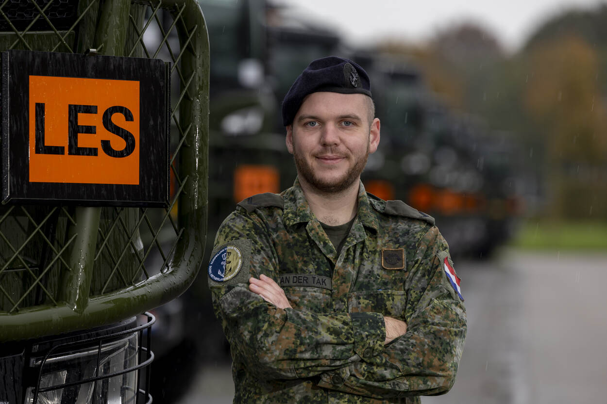 portretfoto van reservist Liam