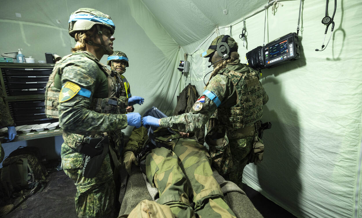 Tijdens oefening Iron Wolf wordt in Litouwen ook de medische keten getraind.