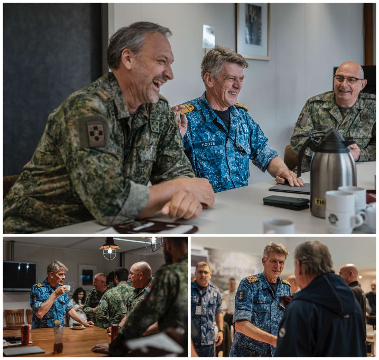 De IGK in gesprek tijdens zijn werkbezoeken.