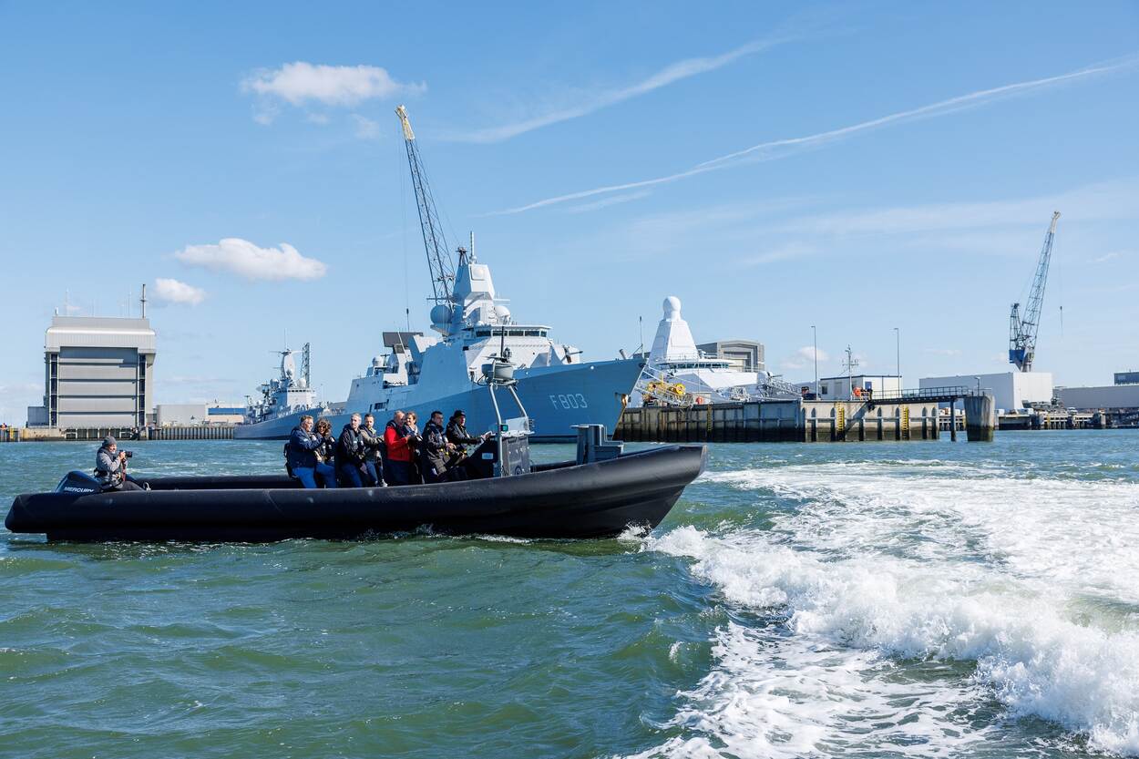 De geprinte FRISC-achtige boot.