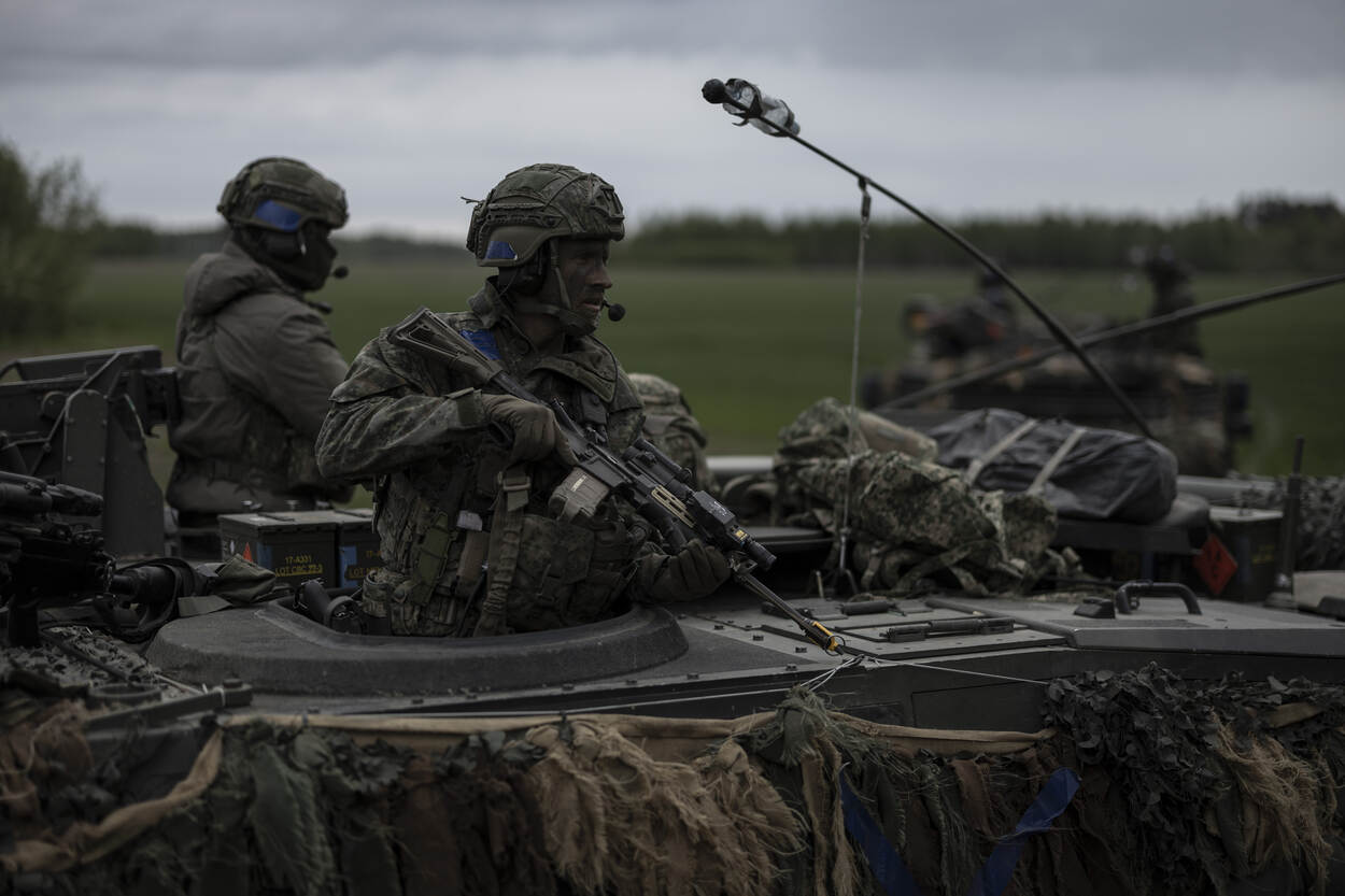 De NAVO-troepenmacht in Litouwen is er onder meer om Rusland af te schrikken.