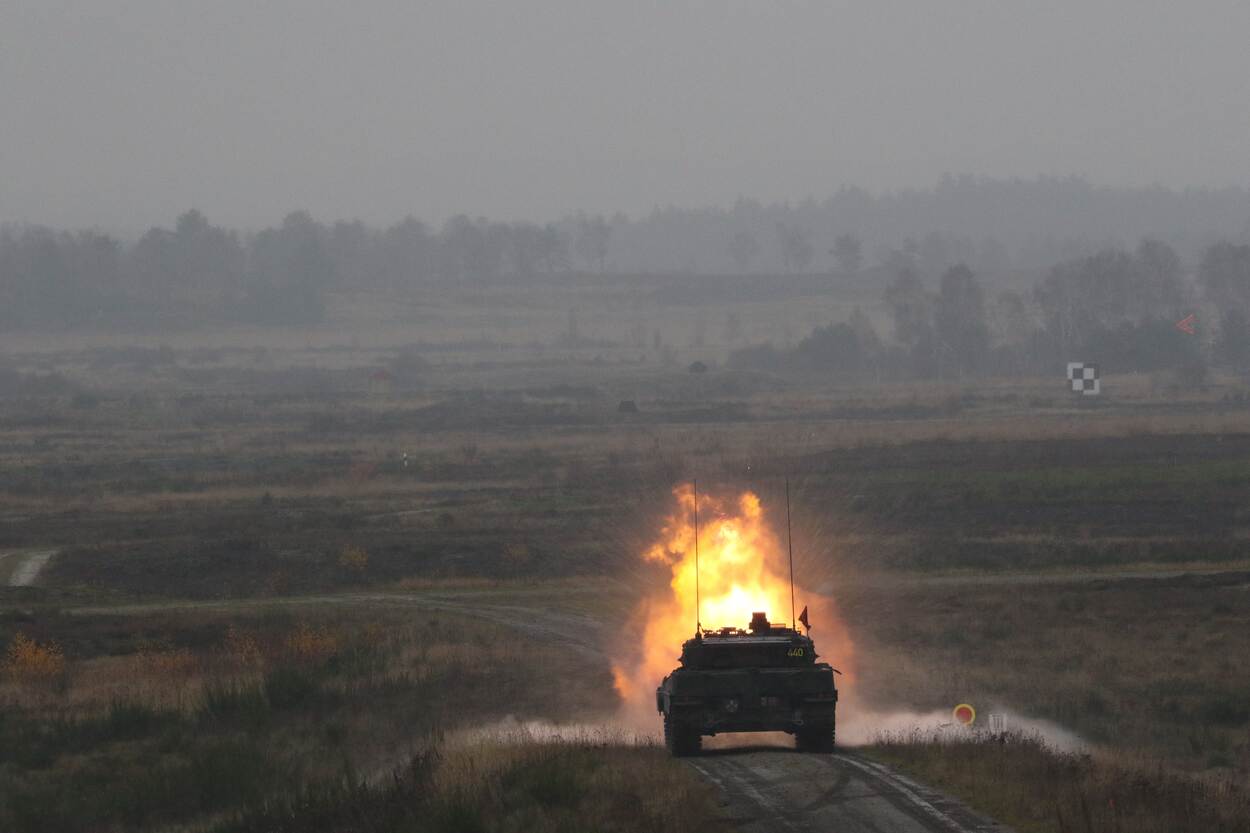 een vurende Leopard.