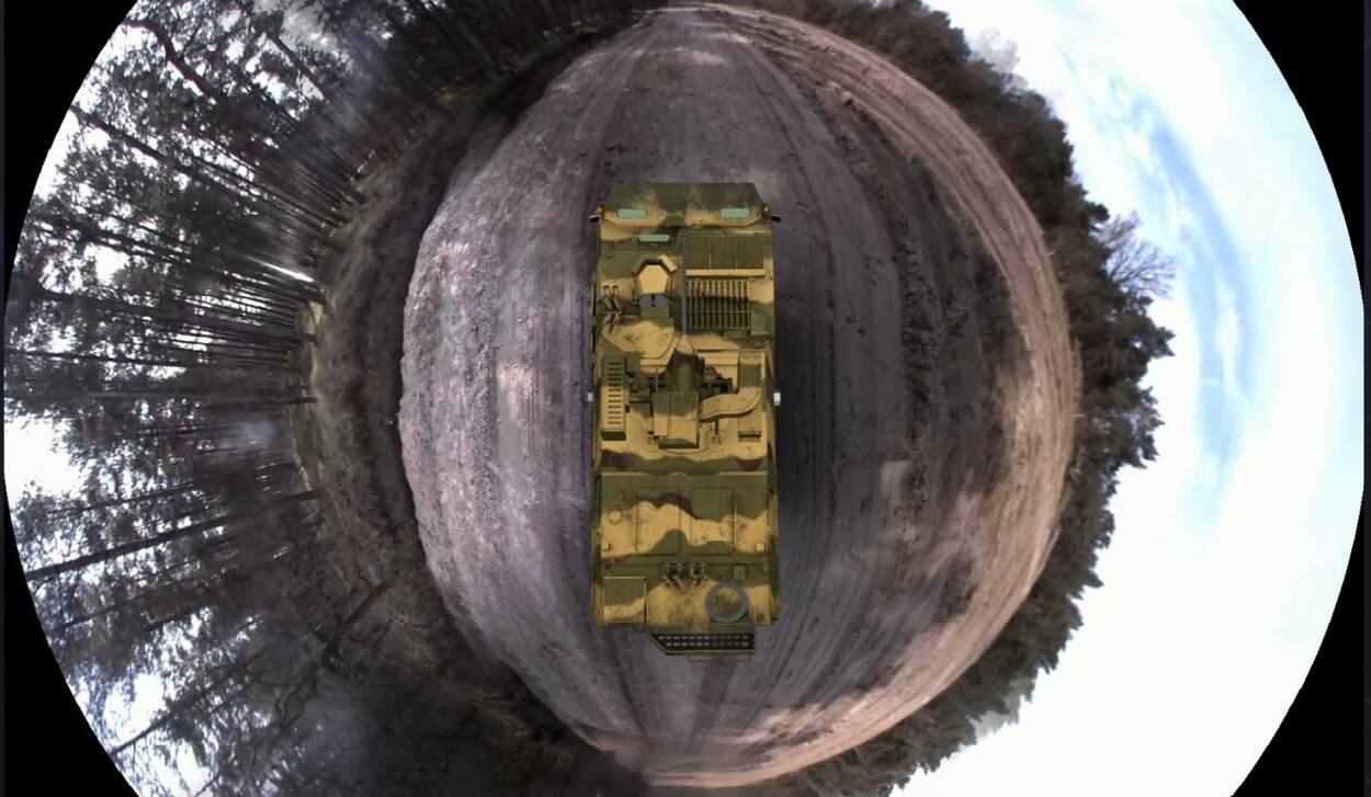 360 graden zicht door middel van meerdere camera’s.