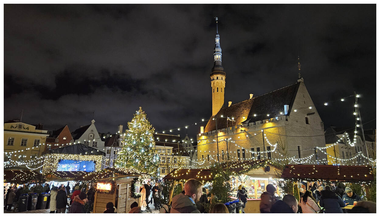 Kerstmarkt in Tallin.