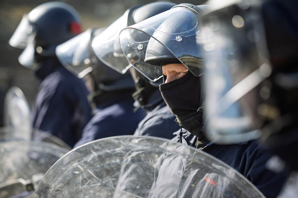 Marechaussees van de LBO op linie