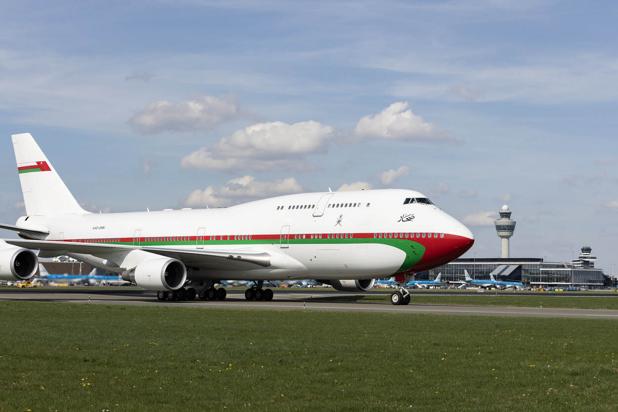 Aankomst sultan Oman, staatsbezoek april 2025.