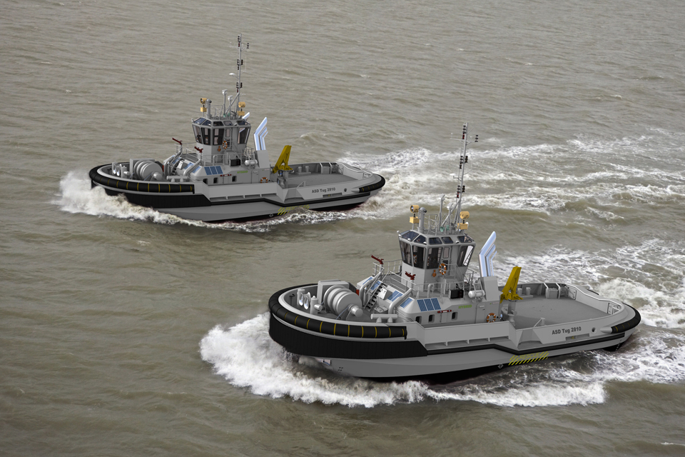 Artist impressie Sleepboot Zweden