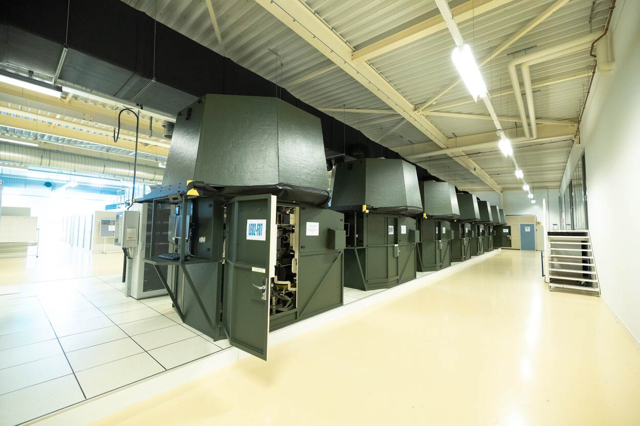 een rij Leopard simulators.