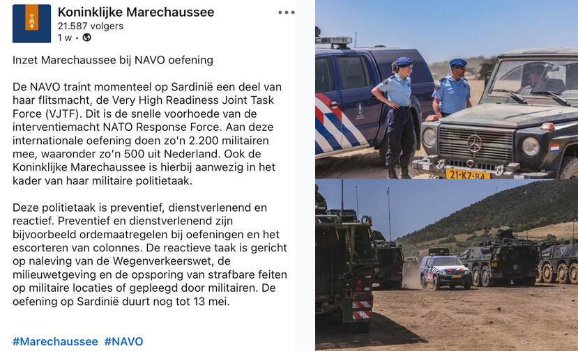 Afbeelding van een linkedin-bericht.