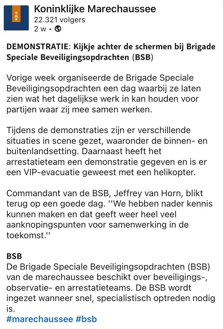 afbeelding van een Linkedin-bericht.