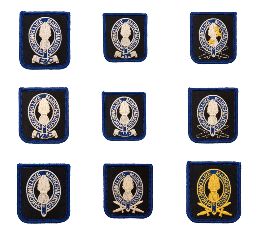 Een collega van de nieuwe borstemblemen.