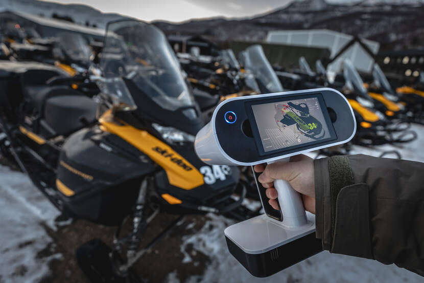 Met een 3d-scanner wordt een object omgezet in een computermodel waarop nieuwe onderdelen getekend kunnen worden.