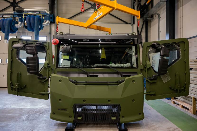 afbeelding van een losse pantsercabine