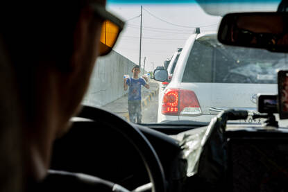 “Bagdad kent veel armoede. Deze adviesmissie van de NAVO is echt bedoeld om Irak en de mensen  die hier wonen vooruit te helpen.”