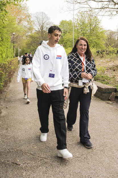 Dorien Korsten met Ezzat.