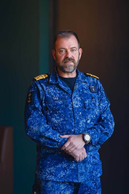 Portret van vice-admiraal René Tas.