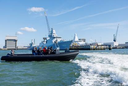 De geprinte FRISC-achtige boot.