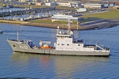 Het schip Zr.Ms. Snellius.