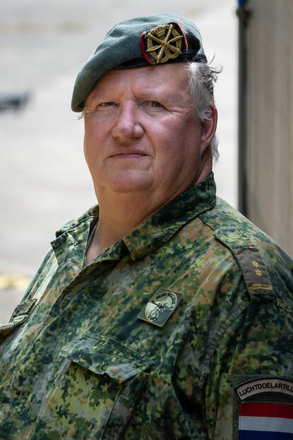 Portretfoto van overste Arjen Nijkamp