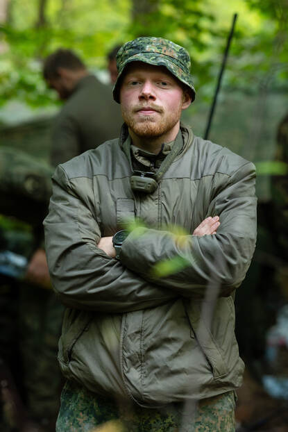 Portret van sergeant Jordy