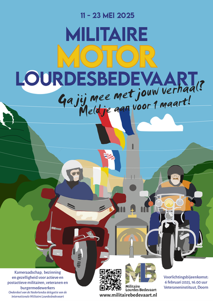 Poster van de Militaire Motorbedevaart.