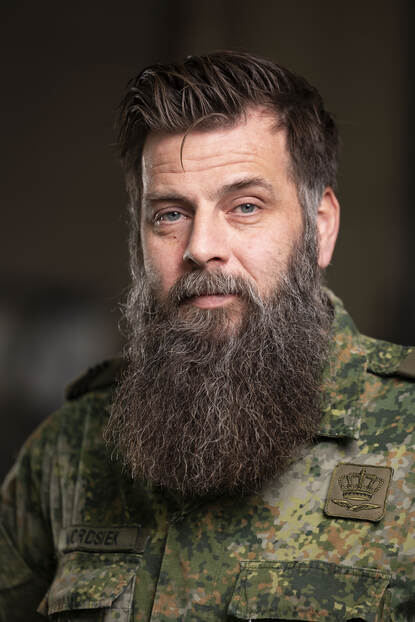 Portretfoto van sergeant Einar Nordsiek.