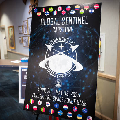 Afbeelding van badge van de oefening Global Sentinel.