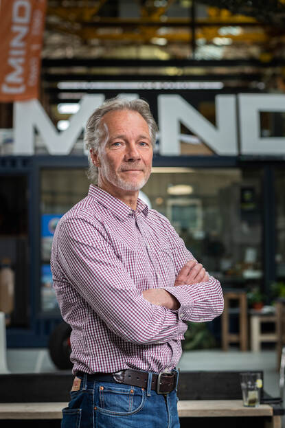 Stagebegeleider Bart Zwiep, innovatiemanager MIND.