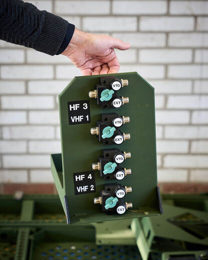 Schakelkast van het NIMCIS-systeem.